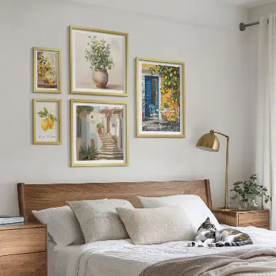 Poliptyk v rámu inspirace v citrusovém stylu