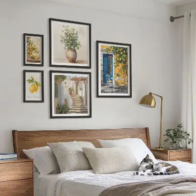 Poliptyk v rámu inspirace v citrusovém stylu