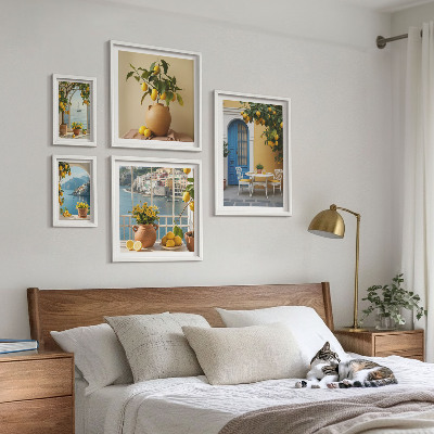 Sada obrazů do ložnice Inspirace citronovým sluncem
