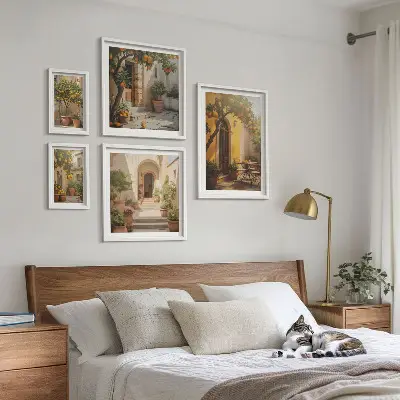 Okouzlující oranžové uličky poliptyk v rámu