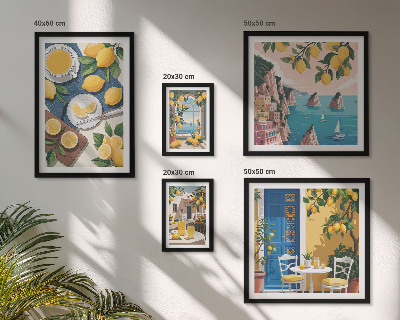 Sada obrazů do ložnice Citronová svěžest boho léto