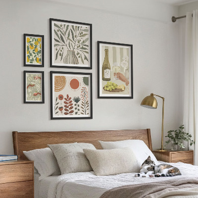 Sada obrazů do ložnice Stylové dekorace na víno
