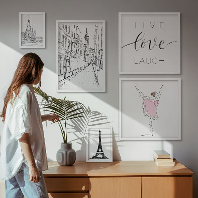 Poliptyk v rámu Stylové pařížské inspirace