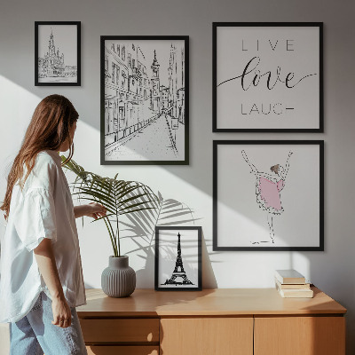 Poliptyk v rámu Stylové pařížské inspirace