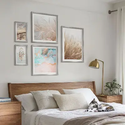 Přírodní boho etno krajiny poliptyk v rámu