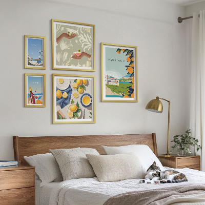 Poliptyk v rámu Dovolená v Itálii na Amalfi v Capri