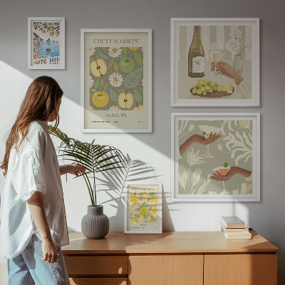 Poliptyk v rámu Atmosférické ilustrace ze 70. let