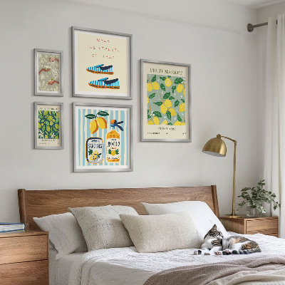 Sada obrazů do ložnice Ovocné vintage inspirace