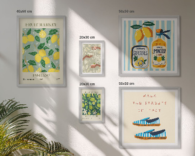 Sada obrazů do ložnice Ovocné vintage inspirace