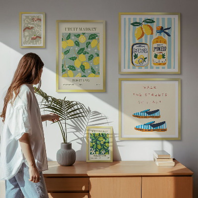 Sada obrazů do ložnice Ovocné vintage inspirace