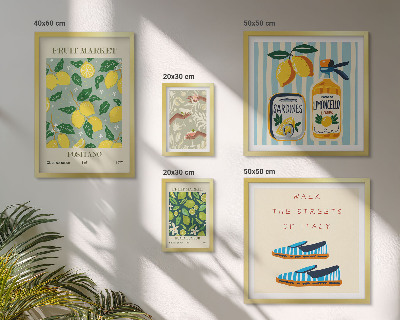 Sada obrazů do ložnice Ovocné vintage inspirace