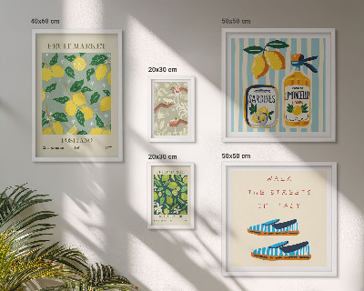 Sada obrazů do ložnice Ovocné vintage inspirace