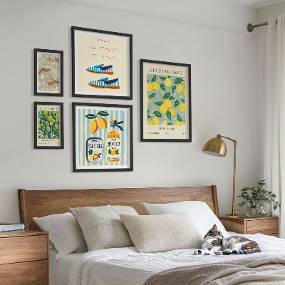Sada obrazů do ložnice Ovocné vintage inspirace
