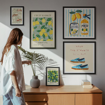 Sada obrazů do ložnice Ovocné vintage inspirace