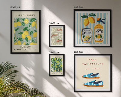 Sada obrazů do ložnice Ovocné vintage inspirace