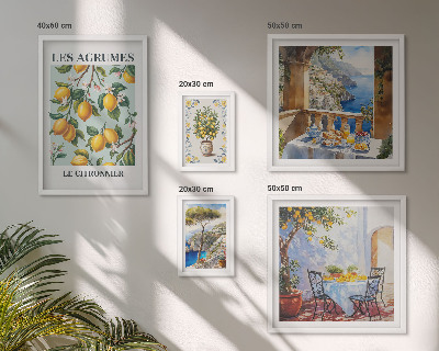 Sada obrazů do ložnice Citrusové inspirace Provence