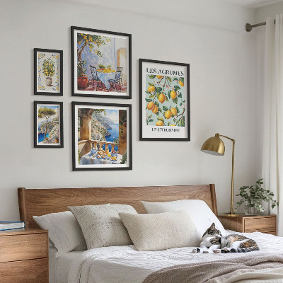 Sada obrazů do ložnice Citrusové inspirace Provence