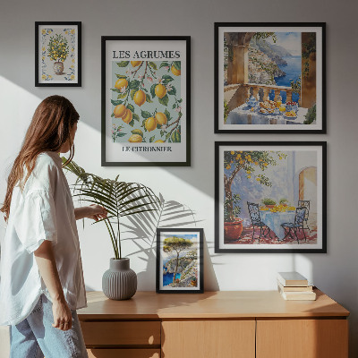 Sada obrazů do ložnice Citrusové inspirace Provence