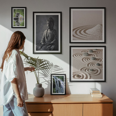 Sada obrazů do ložnice Relaxační zenové přírodní motivy