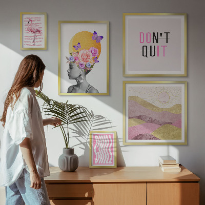 Poliptyk v rámu Inspirace květinami v boho stylu