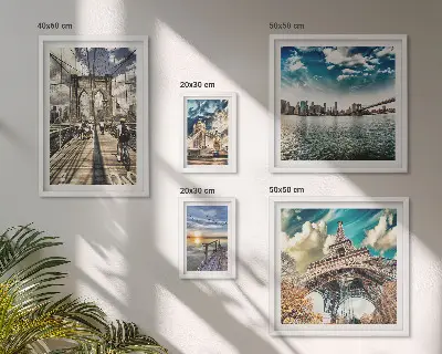 Sada obrazů do ložnice městské mosty a stavby