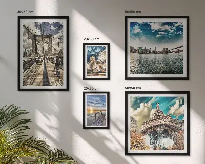 Sada obrazů do ložnice městské mosty a stavby