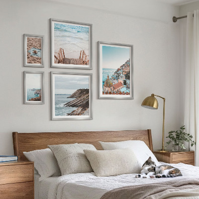 Sada obrazů do ložnice Italská města, pláže, relaxace