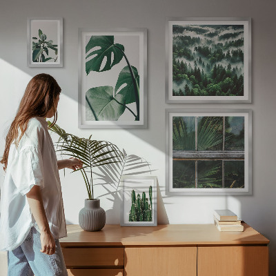 Poliptyk v rámu Inspirace rostlinami z tropů