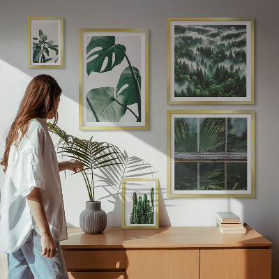 Poliptyk v rámu Inspirace rostlinami z tropů