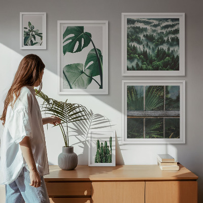 Poliptyk v rámu Inspirace rostlinami z tropů