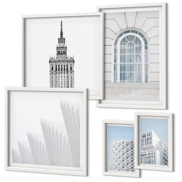 Sada obrazů do ložnice Moderní architektura minimalismus