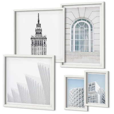 Sada obrazů do ložnice Moderní architektura minimalismus