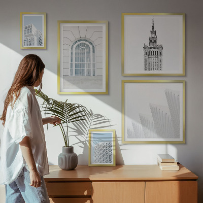 Sada obrazů do ložnice Moderní architektura minimalismus