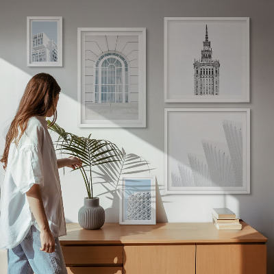 Sada obrazů do ložnice Moderní architektura minimalismus