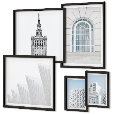 Sada obrazů do ložnice Moderní architektura minimalismus