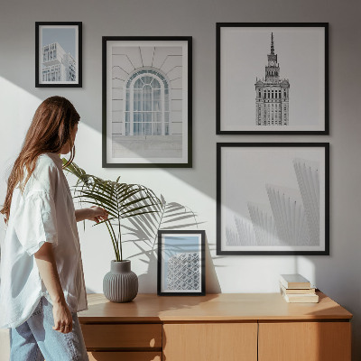 Sada obrazů do ložnice Moderní architektura minimalismus