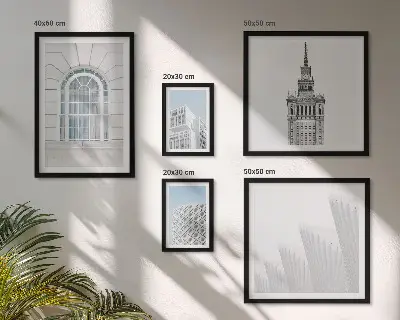 Sada obrazů do ložnice moderní architektura v minimalistickém stylu