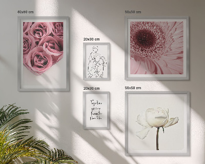 Sada obrazů do ložnice Květinové boho inspirace