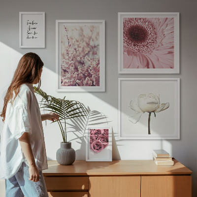 Poliptyk v rámu Květinové romantické akcenty