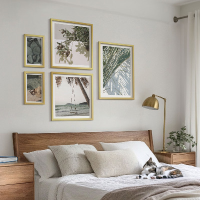 Sada obrazů do ložnice Tropické relaxační rostliny