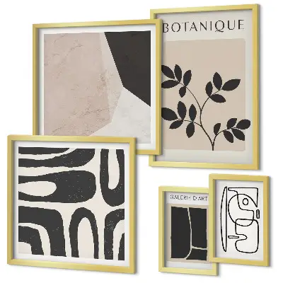 Stylová minimalistická grafika v rámu