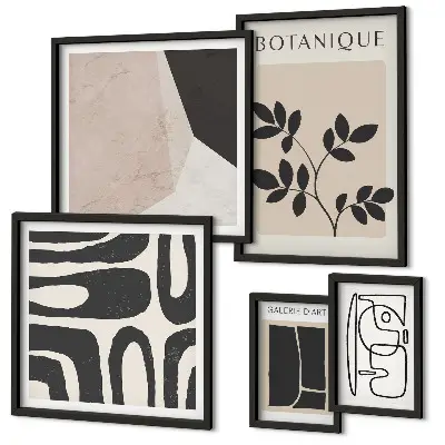 Stylová minimalistická grafika v rámu