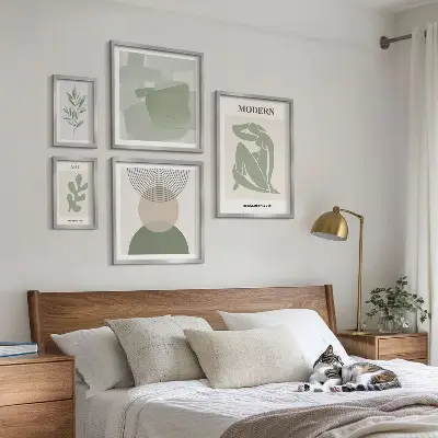 Poliptyk v rámu moderní abstraktní styl