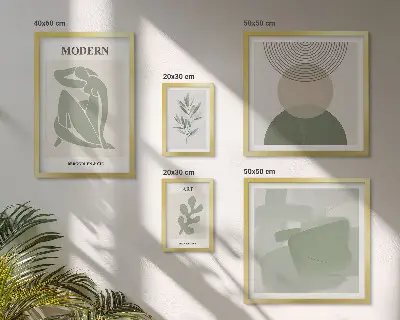 Poliptyk v rámu moderní abstraktní styl