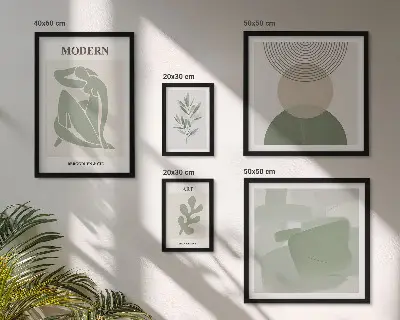 Poliptyk v rámu moderní abstraktní styl