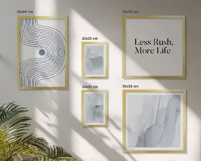 Sada moderních minimalistických obrazů dekorace do ložnice