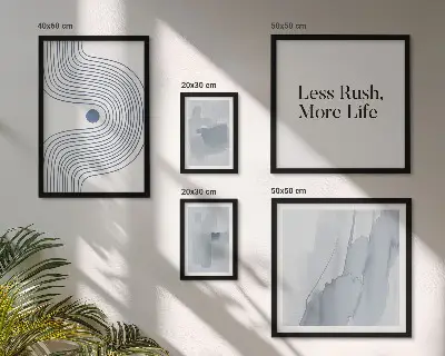 Sada moderních minimalistických obrazů dekorace do ložnice