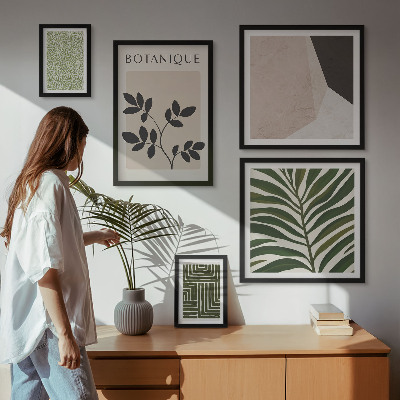 Poliptyk v rámu Moderní rostlinné inspirace