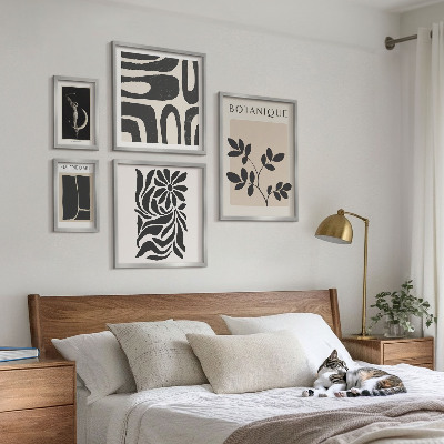 Sada obrazů do ložnice Moderní rostlinné motivy