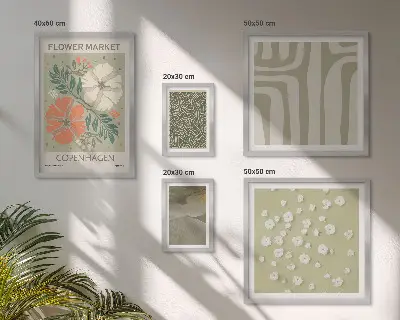 Sada obrazů do ložnice s rostlinnými a boho motivy